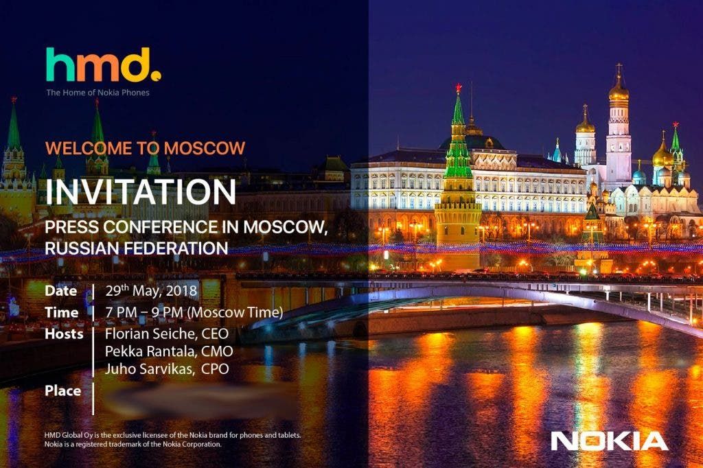 HMD Global sends out media invites for a launch event in Moscow
