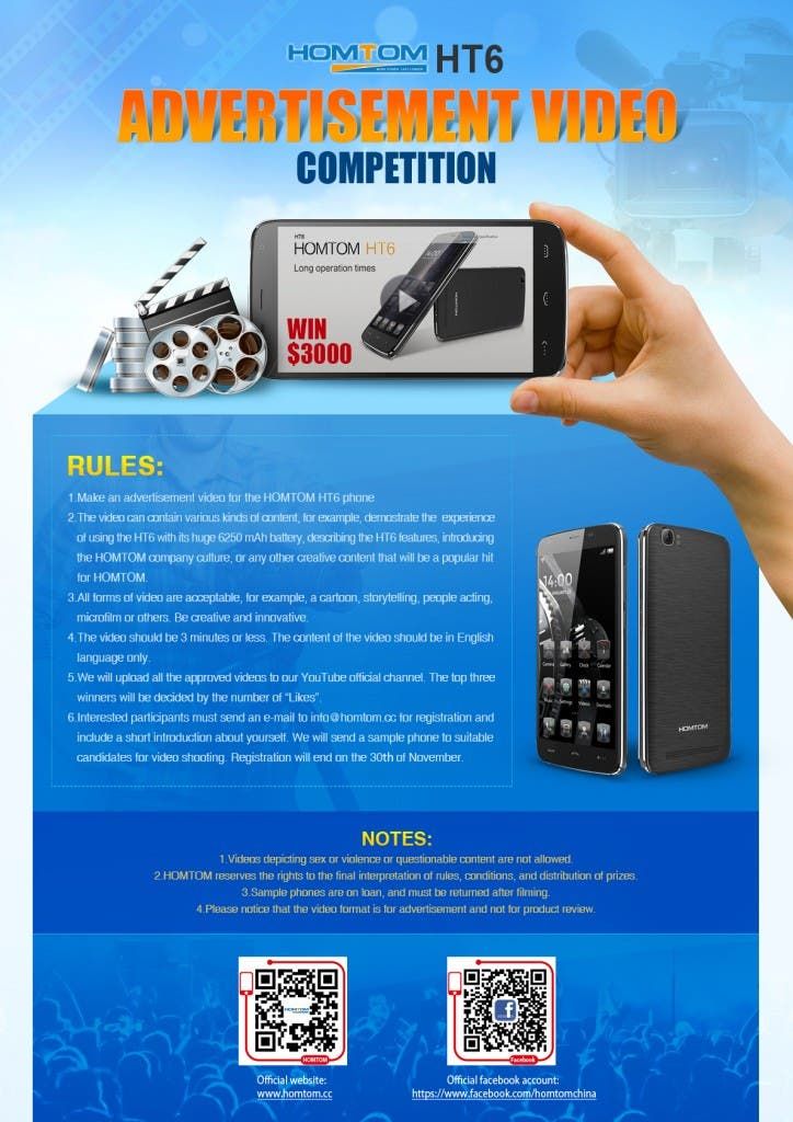 HOMTOM HT6 6250mAh battery phone on offer for just $120