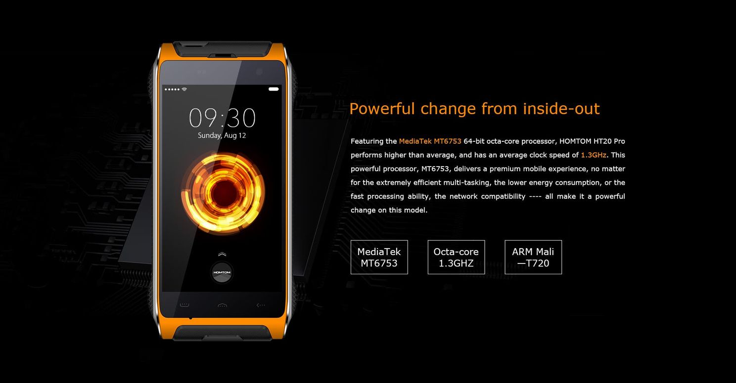 HOMTOM HT20 Pro is a rugged smartphone with camera-centric features!