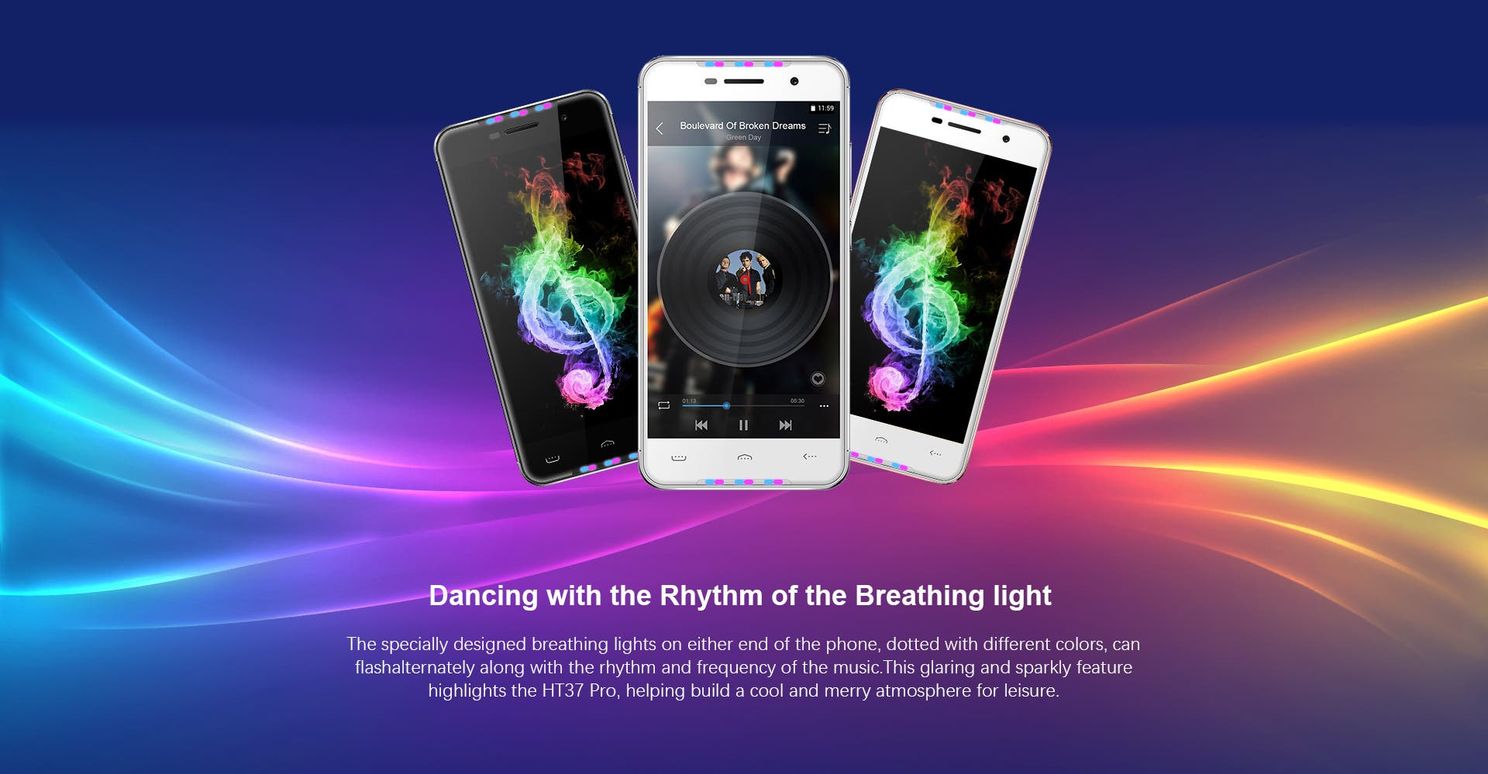 Homtom HT37 Pro Comes With Dual Speaker And Active LED