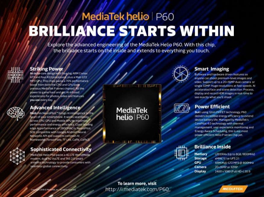 Helio P60 To Be Used By Xiaomi, OPPO & Meizu This Year