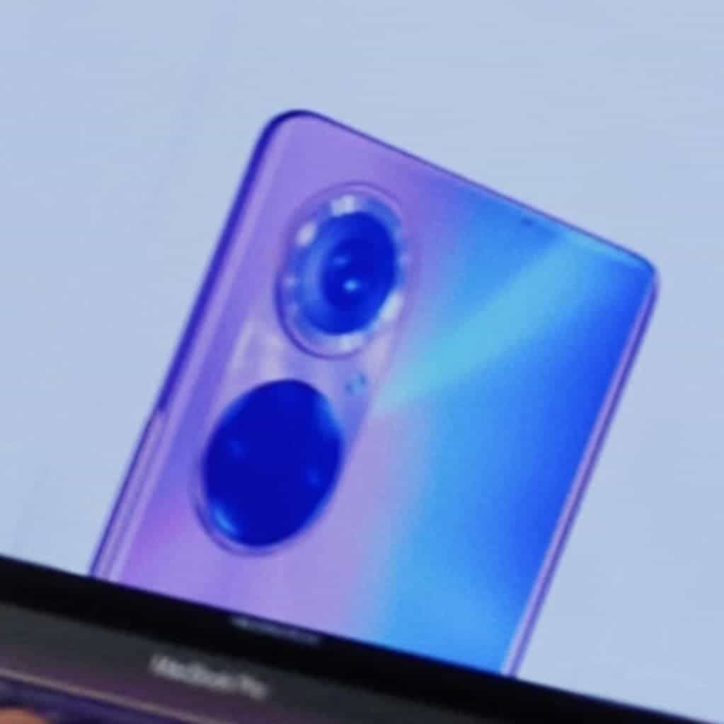 Honor 50 / Huawei nova 9 rear camera design leaks in a blurry image