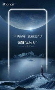 Honor Note 10 teaser gets posted on official Honor page