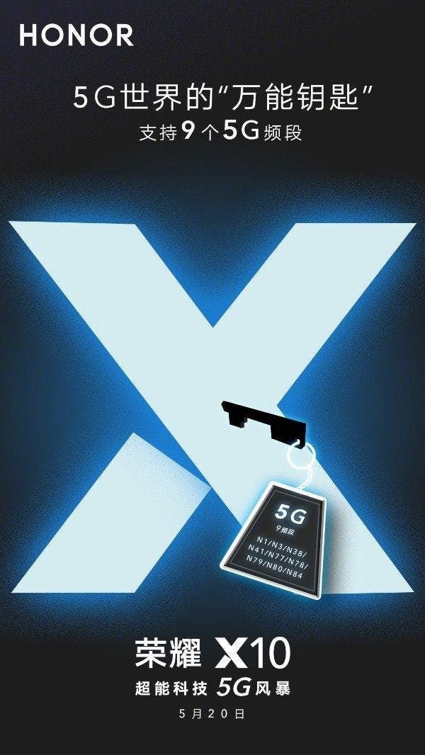 Honor X10 will be the "master key" of the 5G world