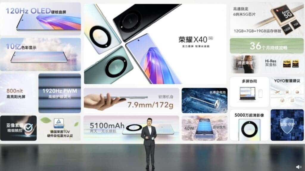 Honor X40, the world's thinnest smartphone released for $214