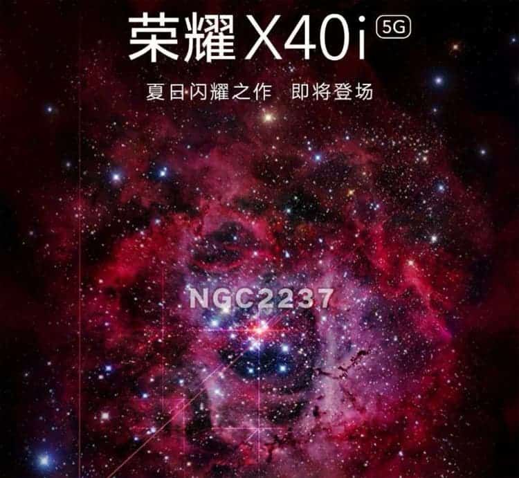 Honor is preparing the X40i smartphone with space design