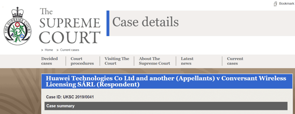 Huawei & ZTE loses a lawsuit at the UK's Supreme court
