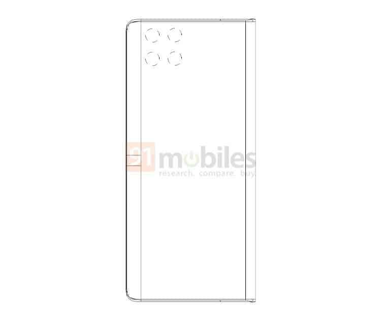 Huawei patents a foldable smartphone with a notch for a multi-module camera