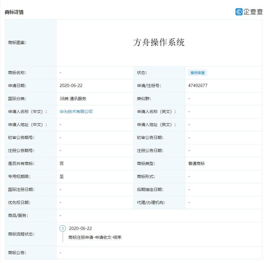 After HongMeng, Huawei Ark compiler trademark enters review stage
