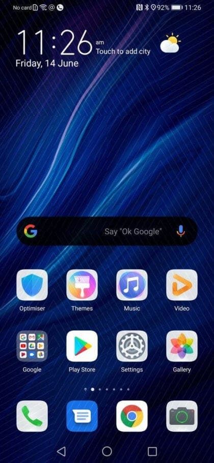 Huawei EMUI 10 (Android Q) internal test screenshots appear online