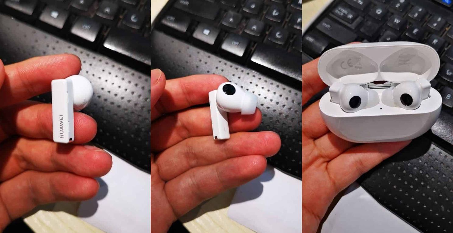 Press renders and live photos of the Huawei FreeBuds Pro has appeared