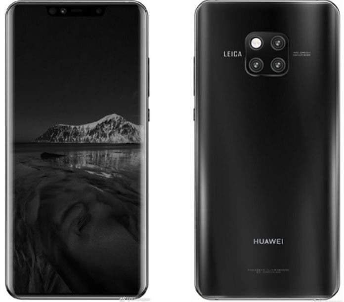 Huawei Mate 20 Pro render affirms triple rear camera setup
