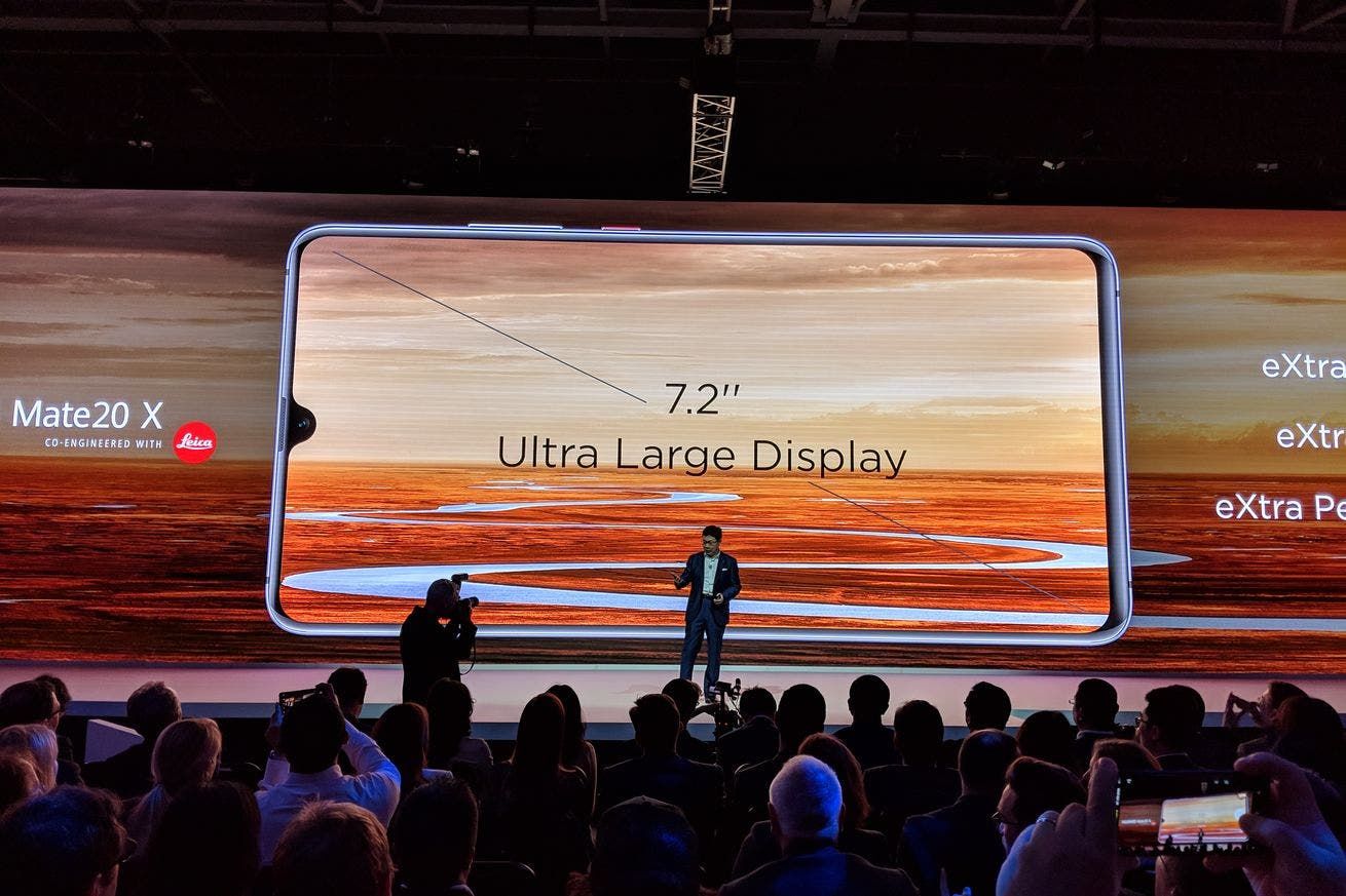 Huawei announces 7.2-inch Mate 20 X