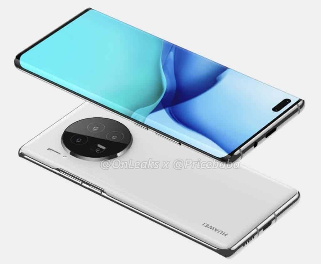 Huawei Mate 40 Pro new renders - a return of the physical volume buttons