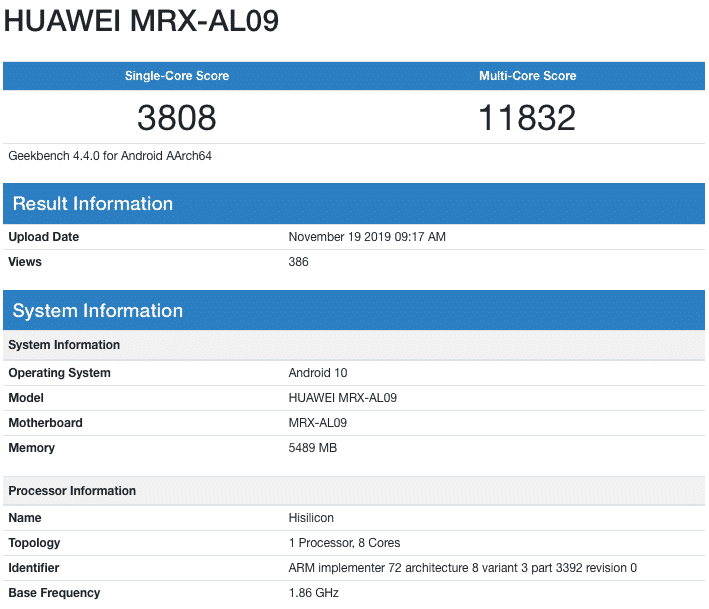 Huawei MatePad Pro Appears on GeekBench, Reveals Specifications