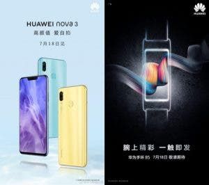 Huawei Nova 3, TalkBand B5 to launch on July 18, says official teaser