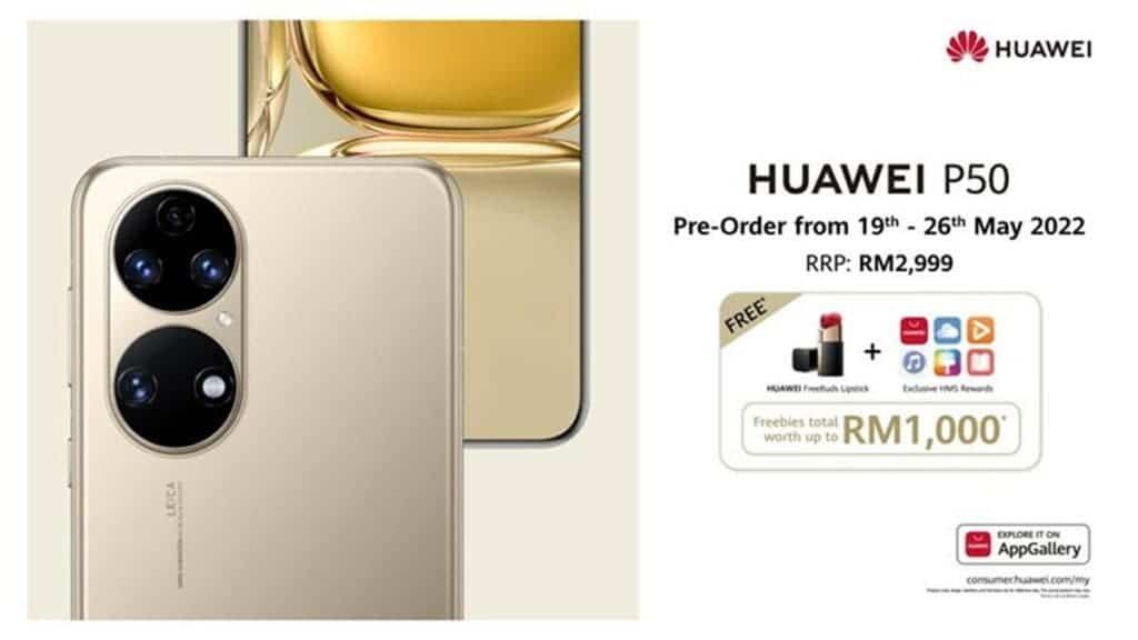 Huawei P50 Pre-Order In Malaysia: Get Freebies Worth Up To RM1000