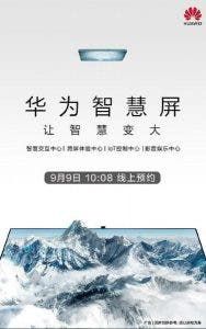 Huawei 65-inch Smart TV Launch Set for Sept 19, Pre-Order Begins