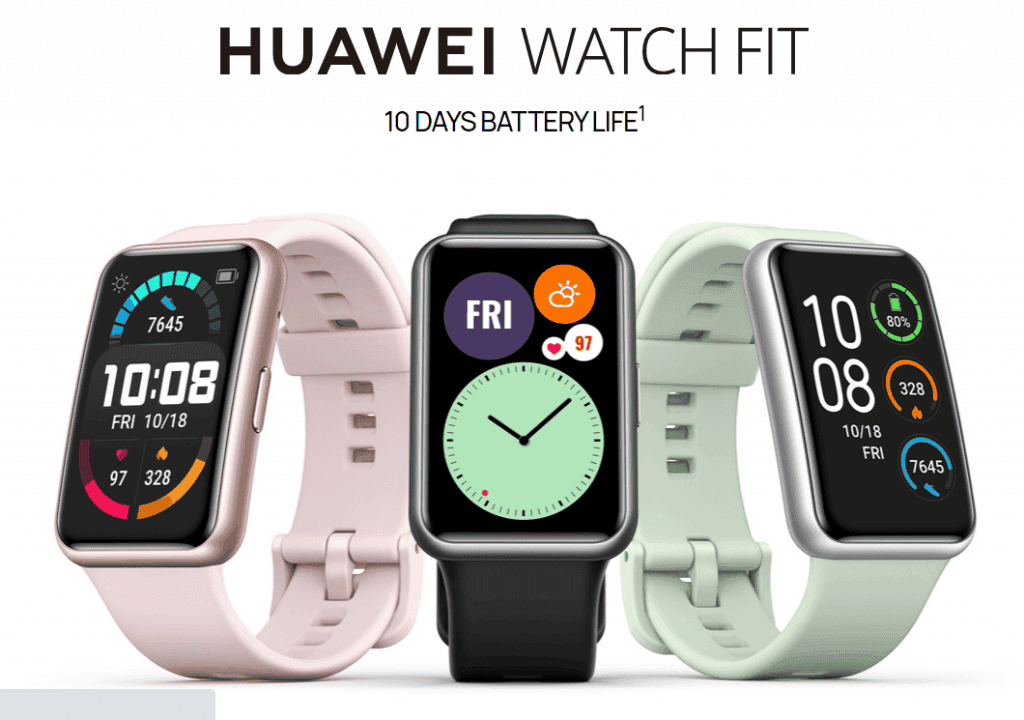 Huawei Watch Fit appears on its UAE official website