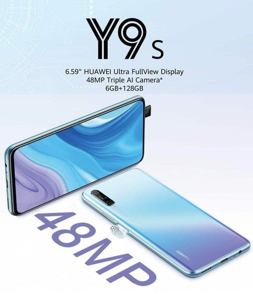 The Huawei Y9s is coming soon with 6.59" display and a side-mounted fingerprint reader