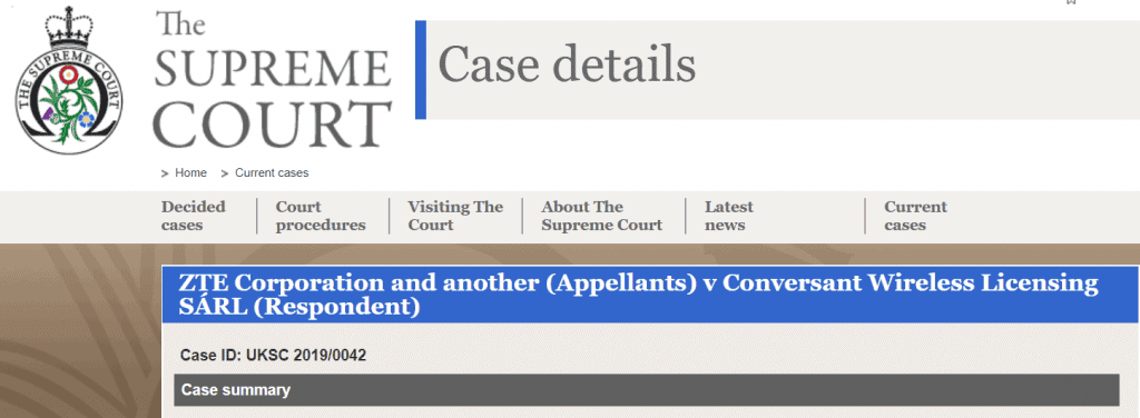 Huawei & ZTE loses a lawsuit at the UK's Supreme court