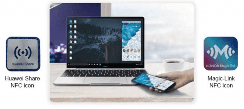 How to use Huawei multi-screen feature between a phone and a laptop