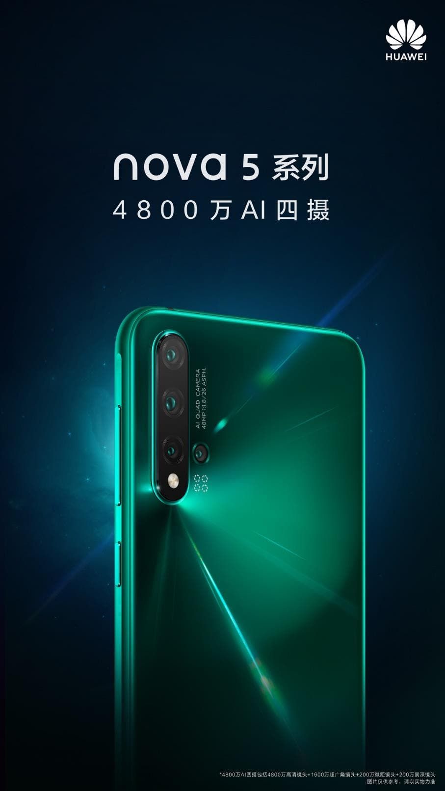Huawei nova 5 series official selfie sample released