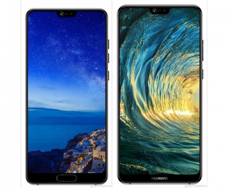Huawei P20 and P20 plus leaked render shows off top notch