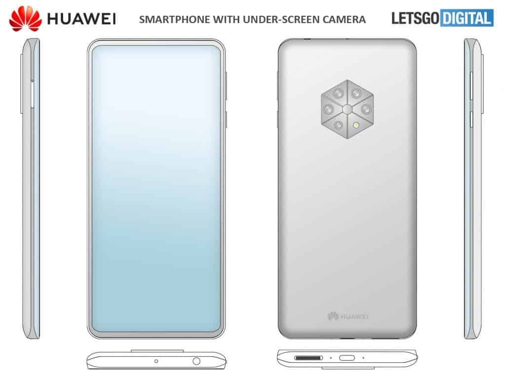 Huawei patents new phone with a rhombus and a criss-cross rear camera designs
