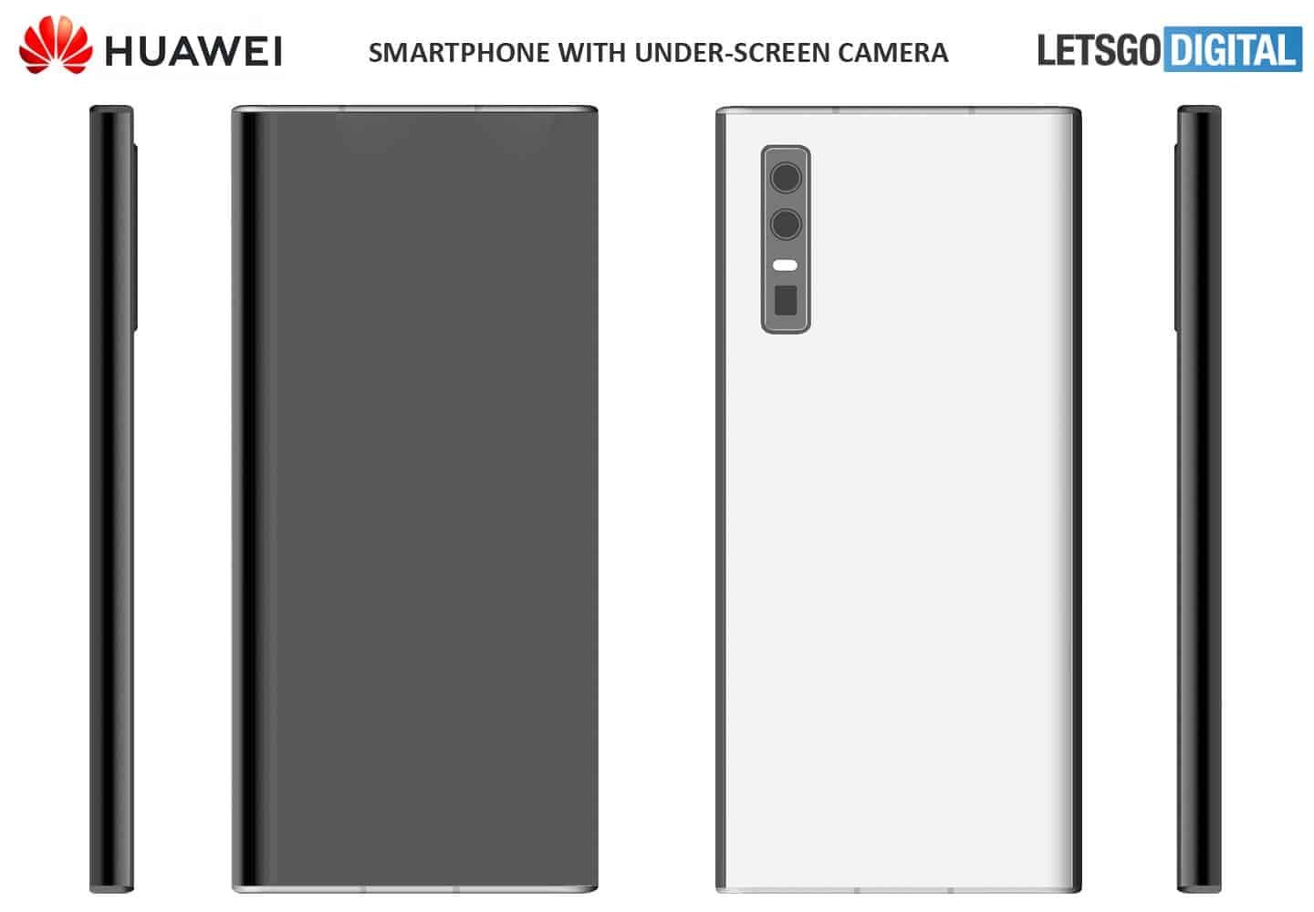Huawei patents two smartphones with an under-screen camera