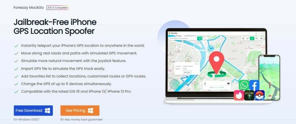 Foneazy MockGo – Change your iPhone location without even jailbreaking it