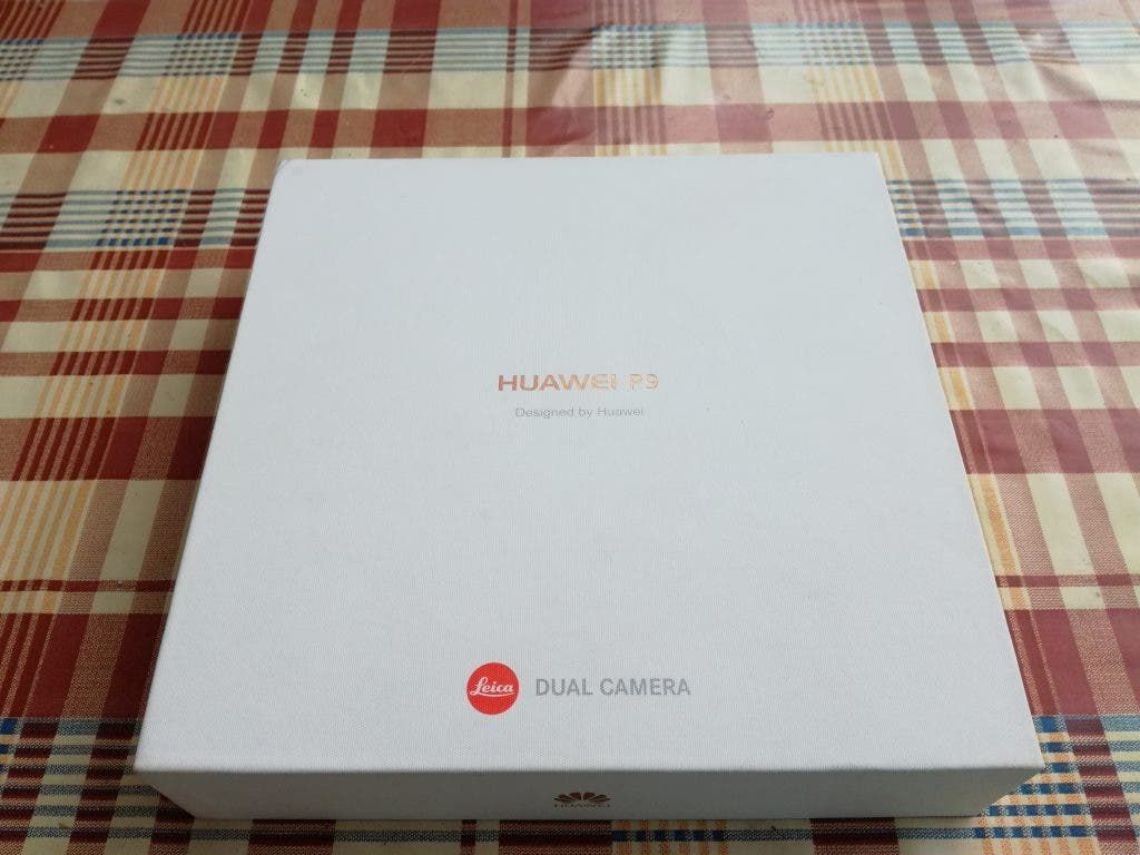 That's the box right there. Plain, white and Leica.
