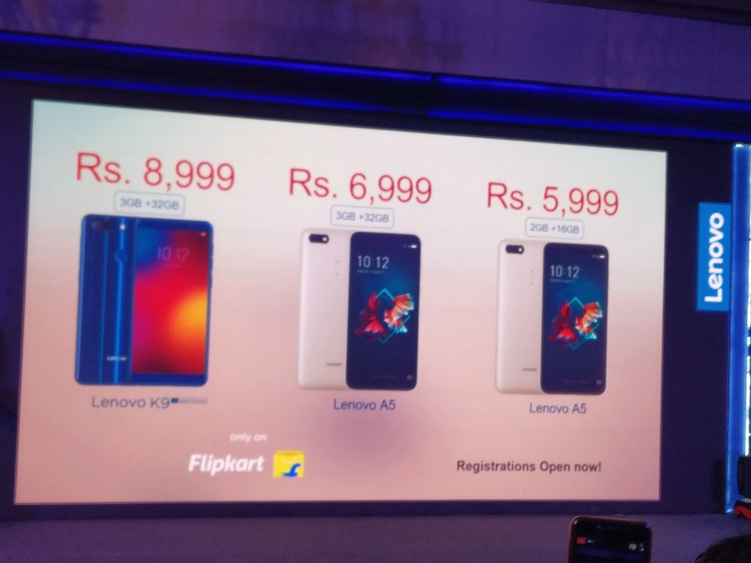 Lenovo K9 with quad cameras, Lenovo A5 announced in India