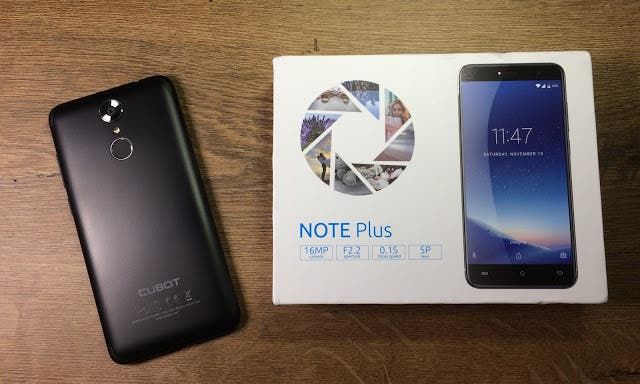 Cubot Note Plus With Two 16MP Cameras at $96.99 [Coupon]