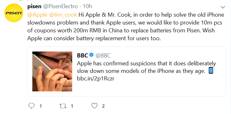 iPhone Slowdown Fiasco: Chinese Enterprise to Spend 200 million RMB to Help iPhone Users
