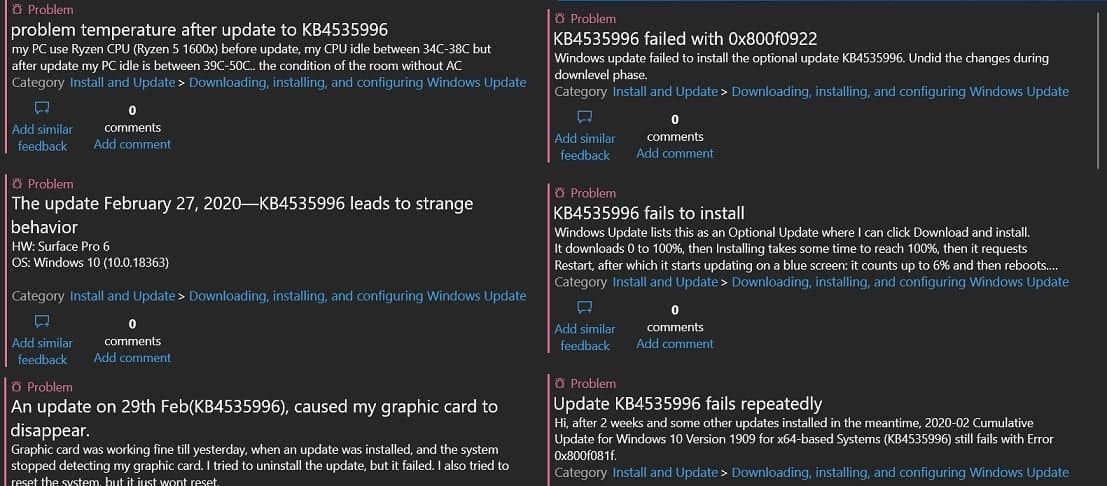 Windows 10: Blue screen and more trouble with the latest update