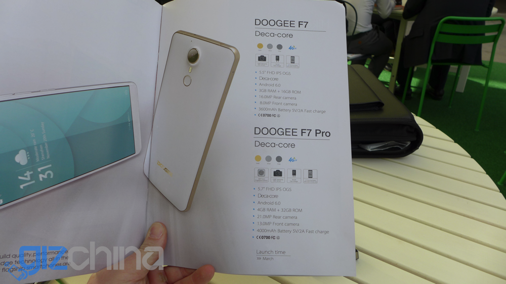 MWC 2016: Doogee F7 Helio X20 Flagship hands on first look