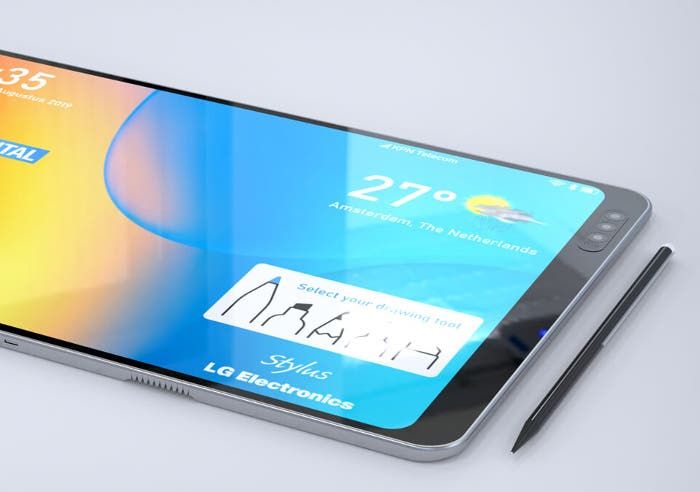 New leaks of the LG foldable mobile with stylus pen