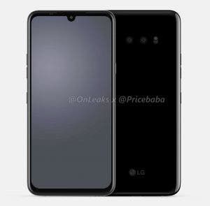 LG G8X Render Leaks Online, shows dual rear camera, waterdrop notch, 3.5mm headphone jack