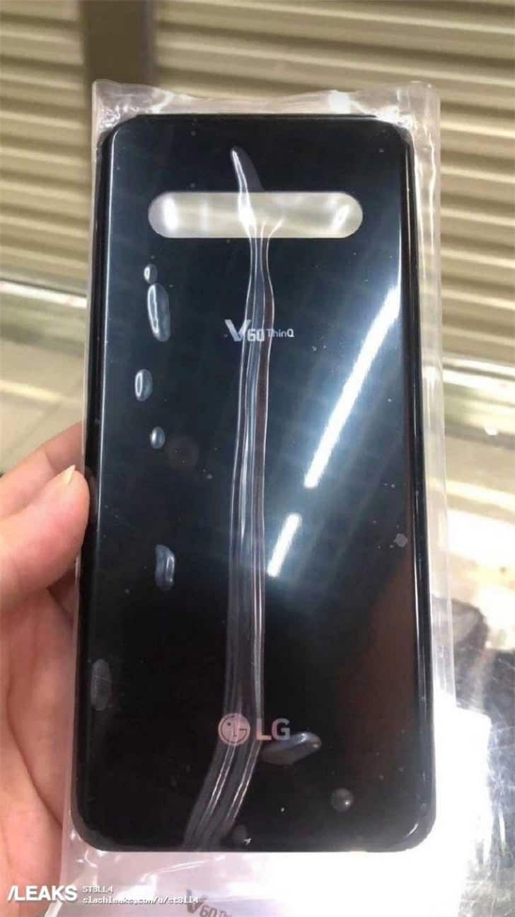 LG V60 ThinQ rear panel exposure - explosion-proof