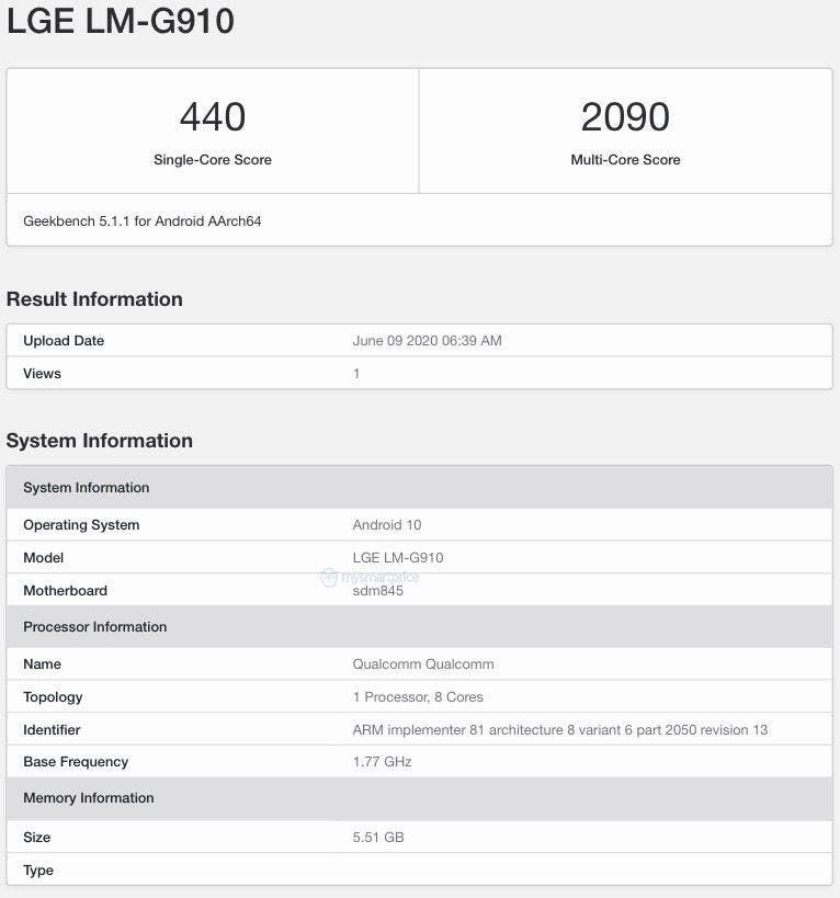LG Velvet 4G edition will arrive soon with Snapdragon 845 and 6GB RAM
