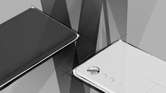 LG new phone series has a special design - "raindrop" camera and curved display