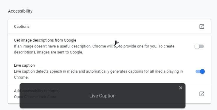 Chrome brings Live Caption feature to subtitle videos on Windows and Mac