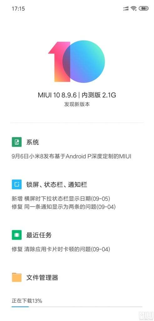 Beta: MIUI 10 Based On Android 9 Pie Released For Xiaomi Mi 8