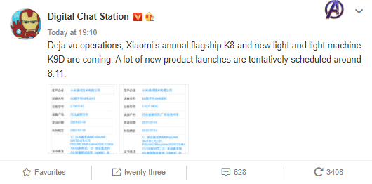 Xiaomi Mi MIX 4 and CC 11 appears on TENAA