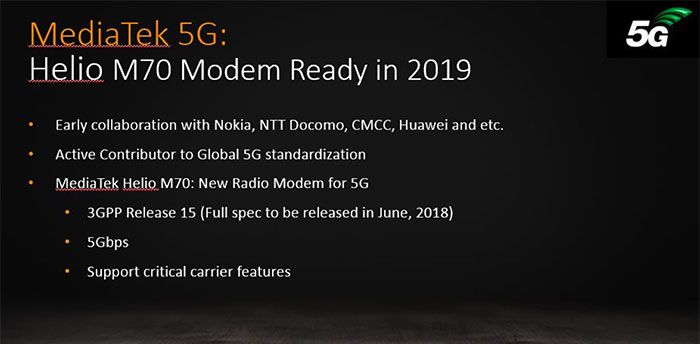 MediaTek will provide 5G chips to low-end smartphones