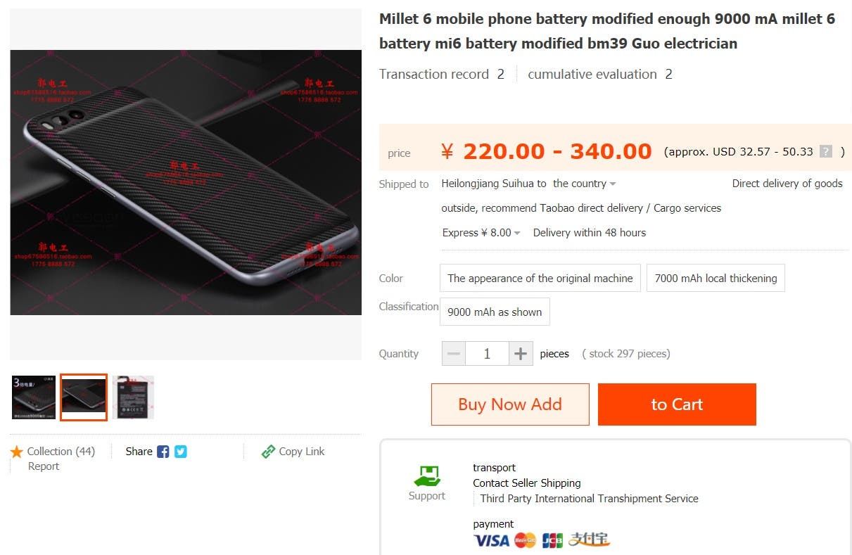 Xiaomi Mi 6, now available with 9000 mAh battery. Anyone interested?