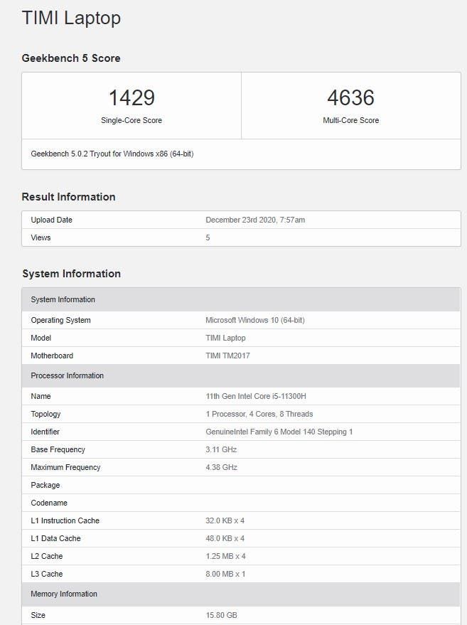 Mi Notebook Pro 2021 coming soon with Intel's 11th gen and Ryzen 5 5600H CPUs