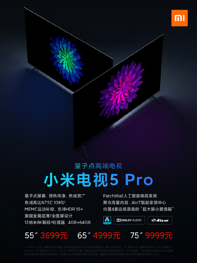 Xiaomi Mi TV 5, Mi TV 5 Pro officially launched in China