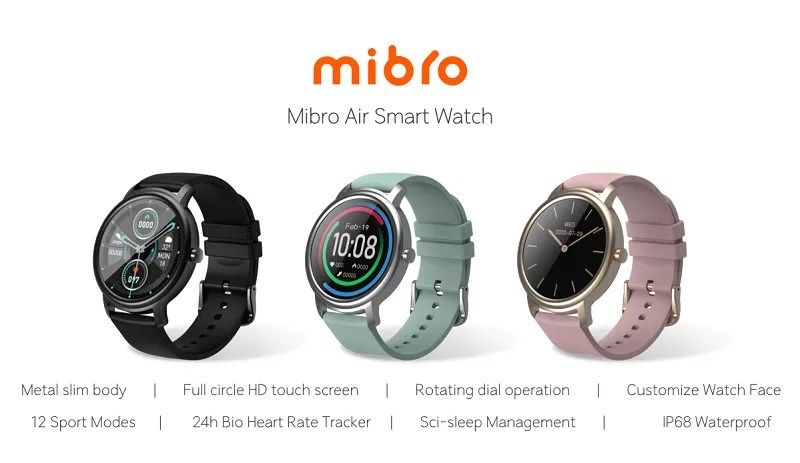 Xiaomi's Mibro Air smartwatch coming on November 30th